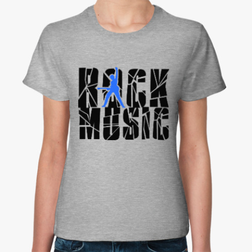 Женская футболка Rock Music