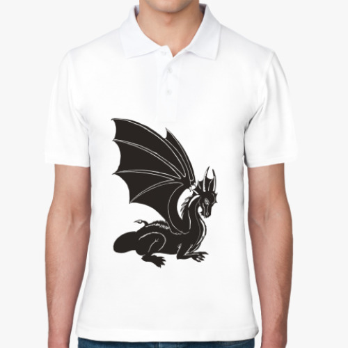 Рубашка поло дракон