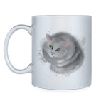 Серый кот, кошка