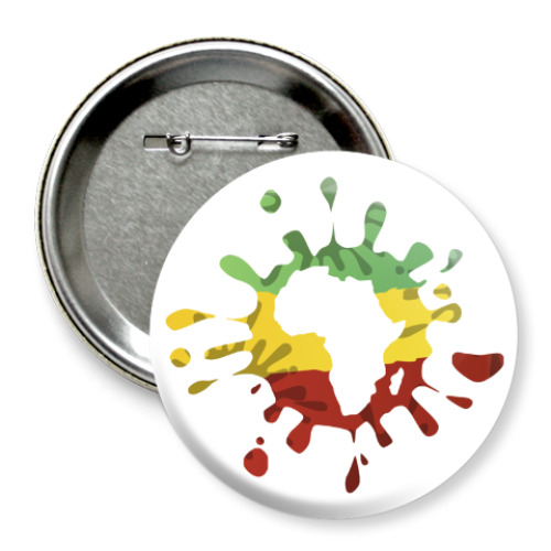 Значок 75мм African Splash