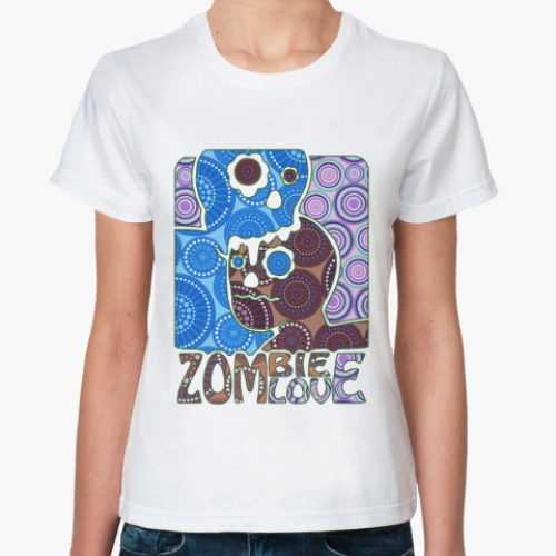 Классическая футболка zombie love