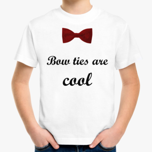 Детская футболка Bow ties are cool