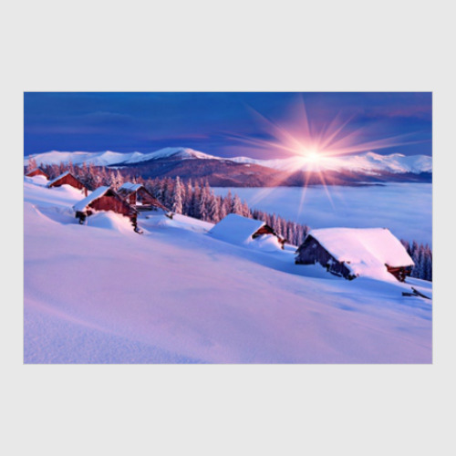 Постер Фото природы зимой