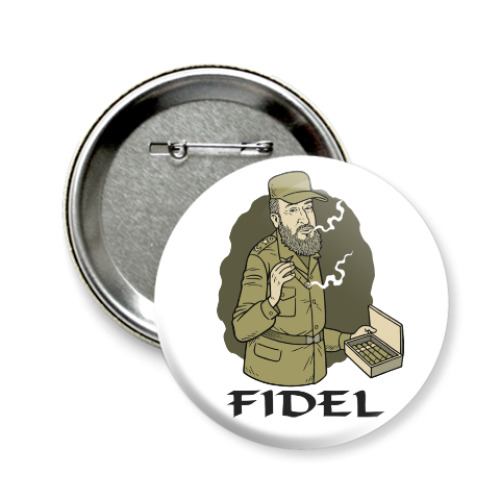 Значок 58мм Fidel