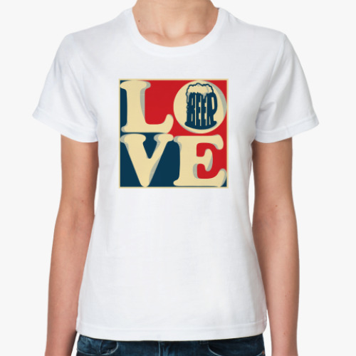 Классическая футболка Love BEER