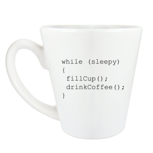 Чашка Латте Для программиста
