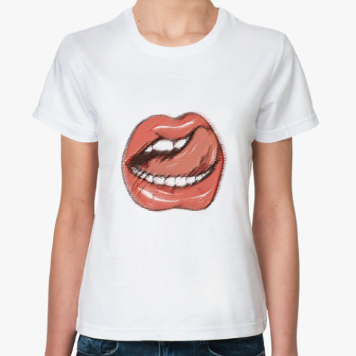 Классическая футболка язык