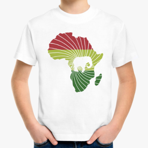 Детская футболка Африканский слон