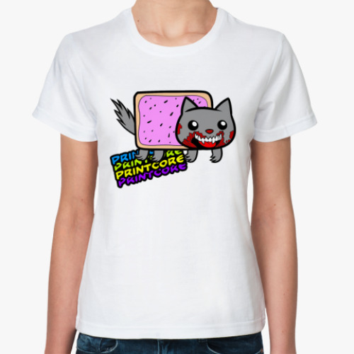 Классическая футболка Printcore Nyan Cat