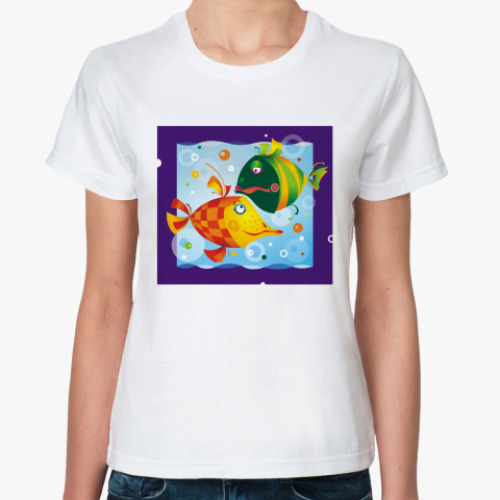 Классическая футболка  'Рыбки'
