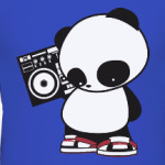 Панда с магнитофоном