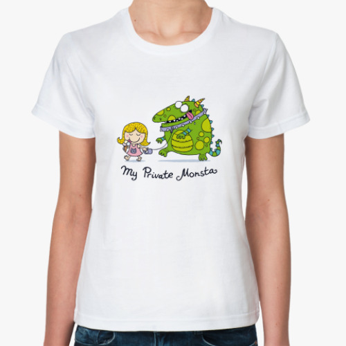 Классическая футболка 'My Private Monsta'