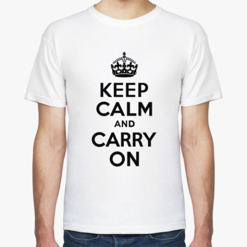 Футболка Keep calm and carry on