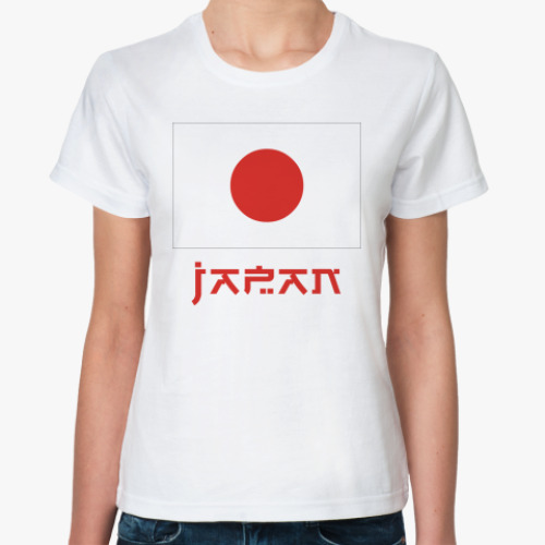 Классическая футболка флаг Японии