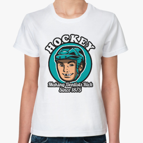 Классическая футболка Хоккей