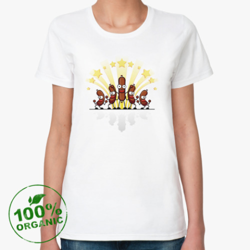 Женская футболка из органик-хлопка Колбасё