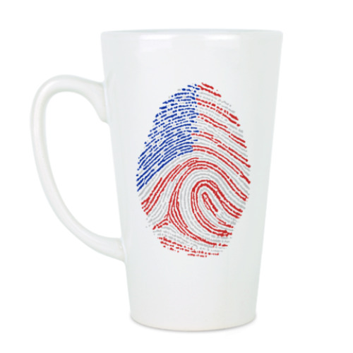 Чашка Латте USA отпечаток