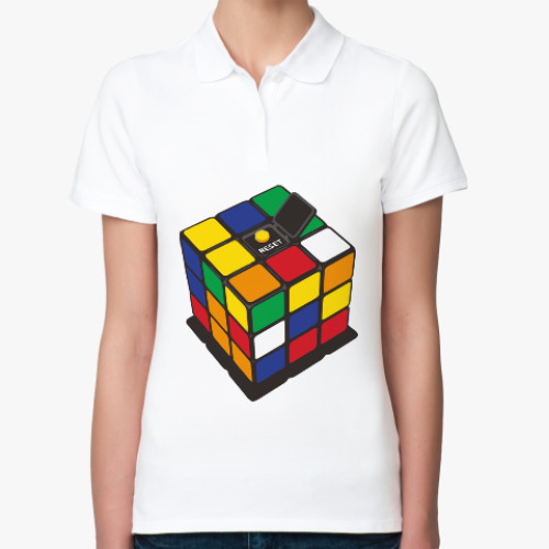 Женская рубашка поло Кубик Рубика | Rubiks Cube
