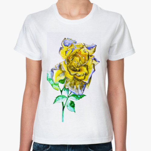 Классическая футболка роза