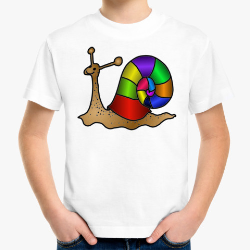 Детская футболка Весёлая Улитка