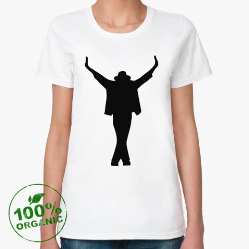 Женская футболка из органик-хлопка Michael Jackson