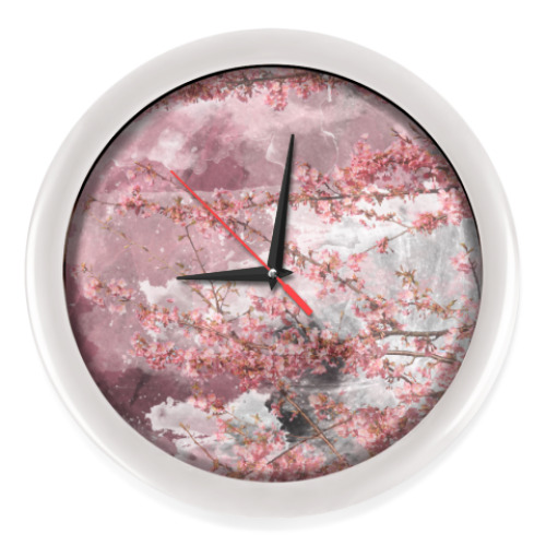 Настенные часы Японская сакура весной