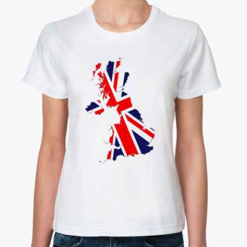 Классическая футболка  Британский флаг
