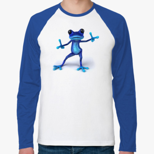 Футболка реглан с длинным рукавом Funny Frog!
