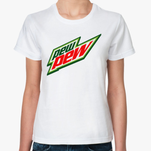 Классическая футболка Пиу Пиу (Pew pew)