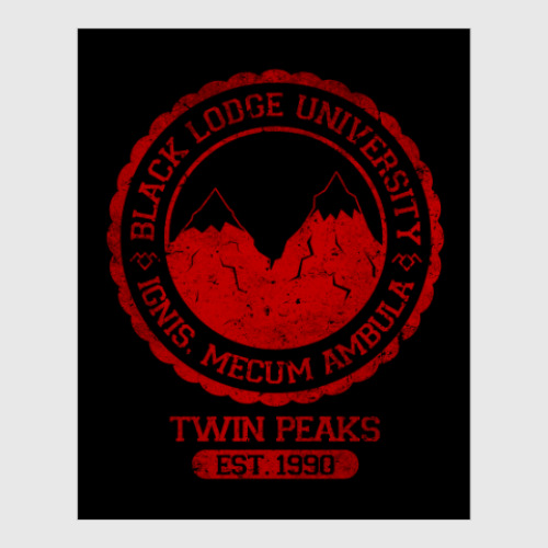 Постер Twin Peaks University символ