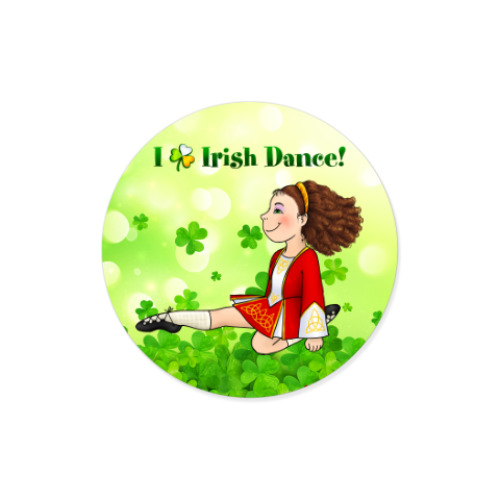 Виниловые наклейки I love Irish Dance!