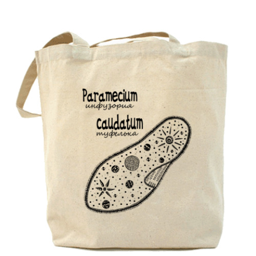Сумка шоппер  Paramecium&Euglena