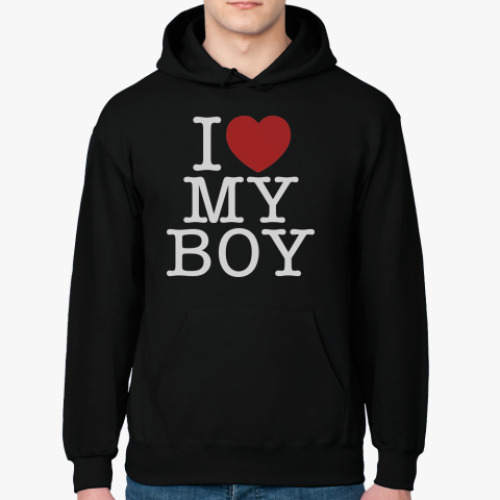 Толстовка худи I love my Boy