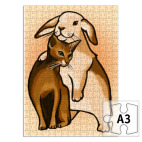  кот и зайка