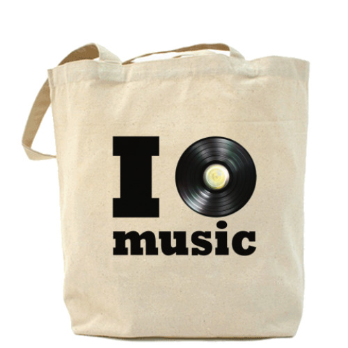 Сумка шоппер I love music
