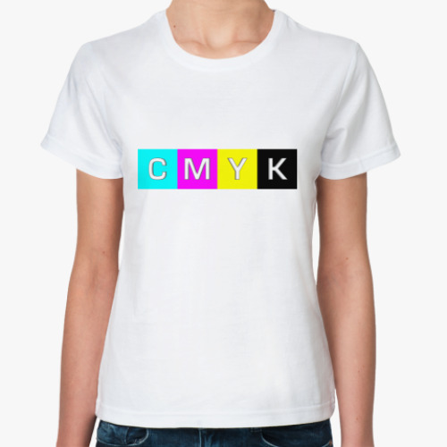 Классическая футболка 'CMYK'