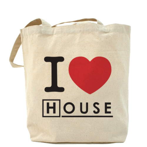 Сумка шоппер I heart House Холщовая сумка