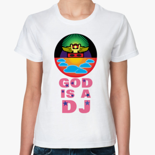 Классическая футболка God is a DJ