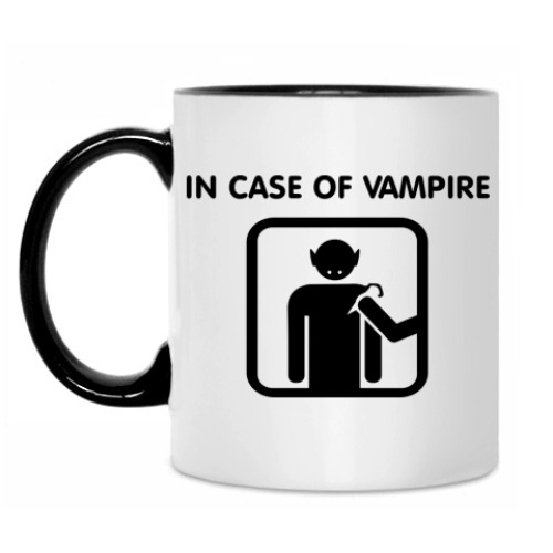 Кружка In Case Of Vampire