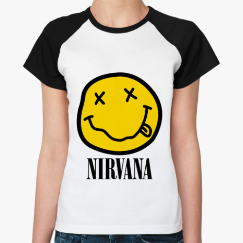 Женская футболка реглан NIRVANA