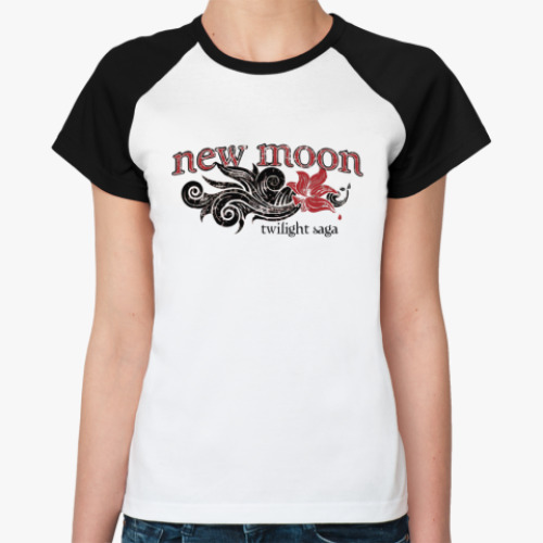 Женская футболка реглан New moon