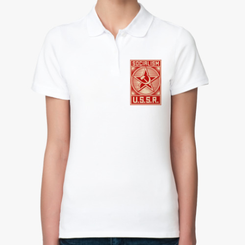 Женская рубашка поло Советский Союз