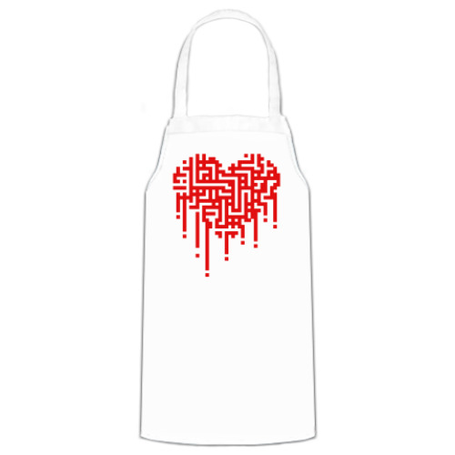 Фартук (белый) Pixel Heart