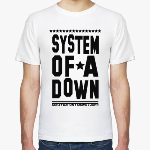 Футболка System of a Down names
