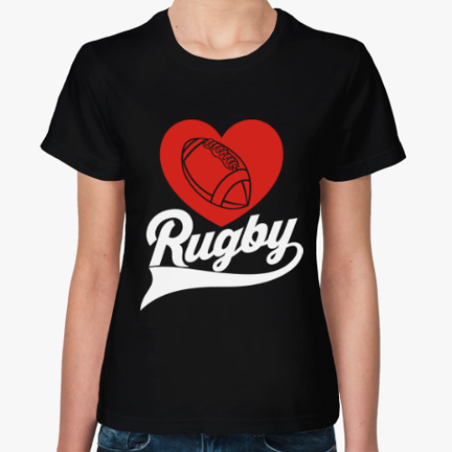 Женская футболка Регби Rugby Мяч для Регби