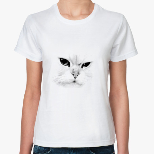 Классическая футболка  White Cat