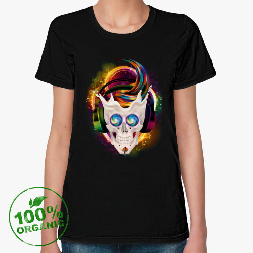 Женская футболка из органик-хлопка Music Drive