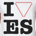  футболка I love ES