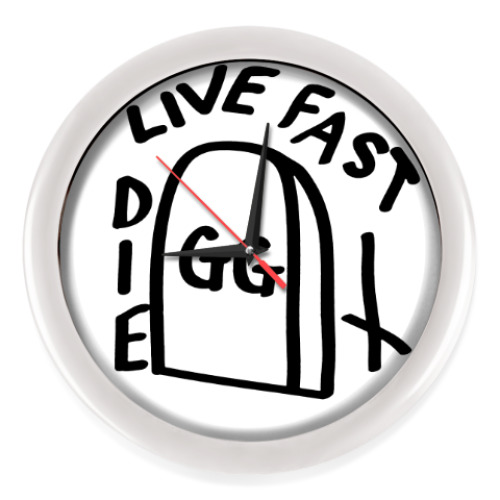 Настенные часы GG Allin: Live fast die