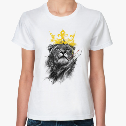 Классическая футболка Лев в короне